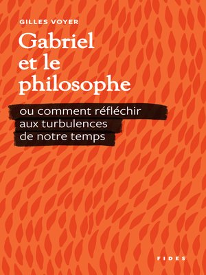 cover image of Gabriel et le philosophe